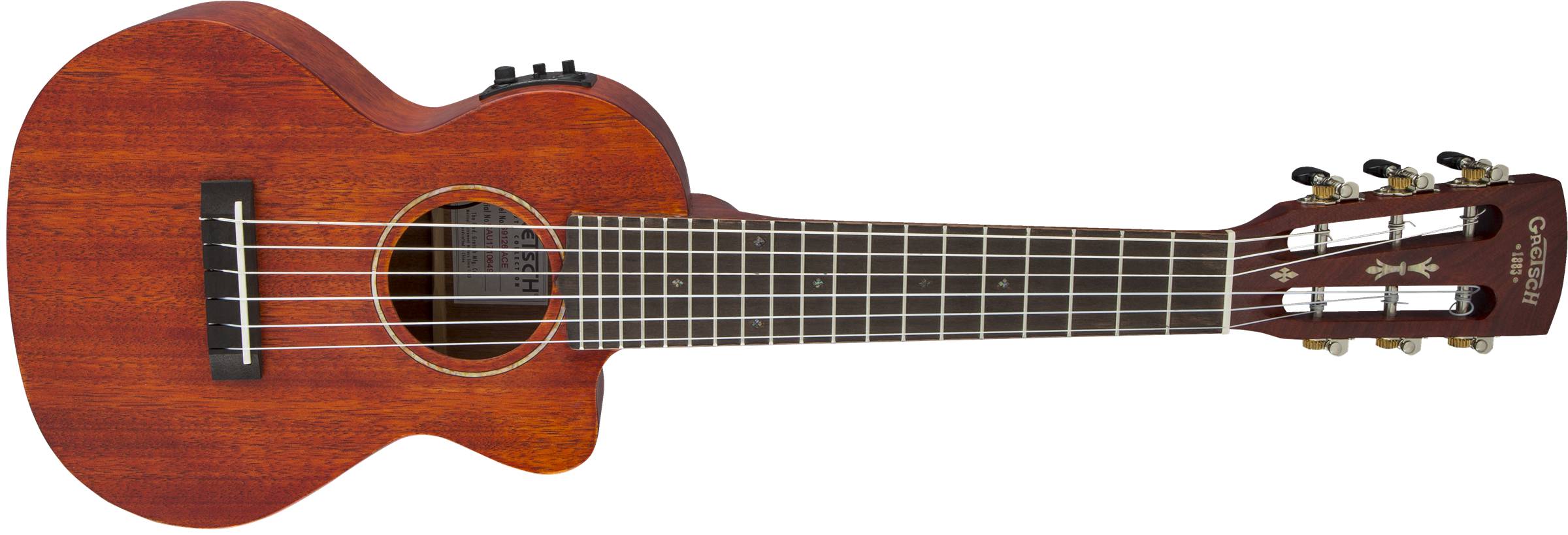 G9126 A.C.E. Guitar-Ukulele, Acoustic-Cutaway-Electric with Gig 