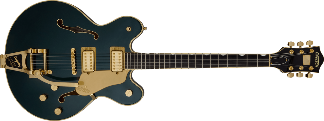 Broadkaster® LX Center Block with String-Thru Bigsby® and Gold Hardware