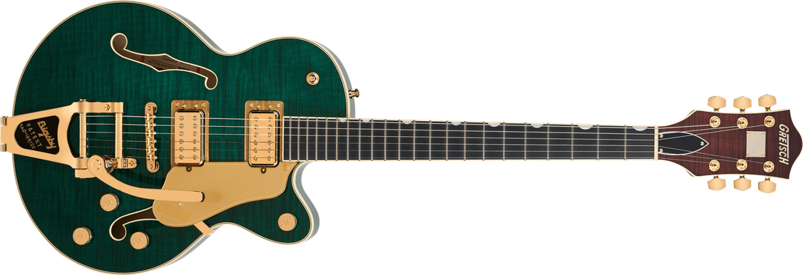 Broadkaster® Jr. LX Figured Center Block with String-Thru Bigsby® and Gold Hardware