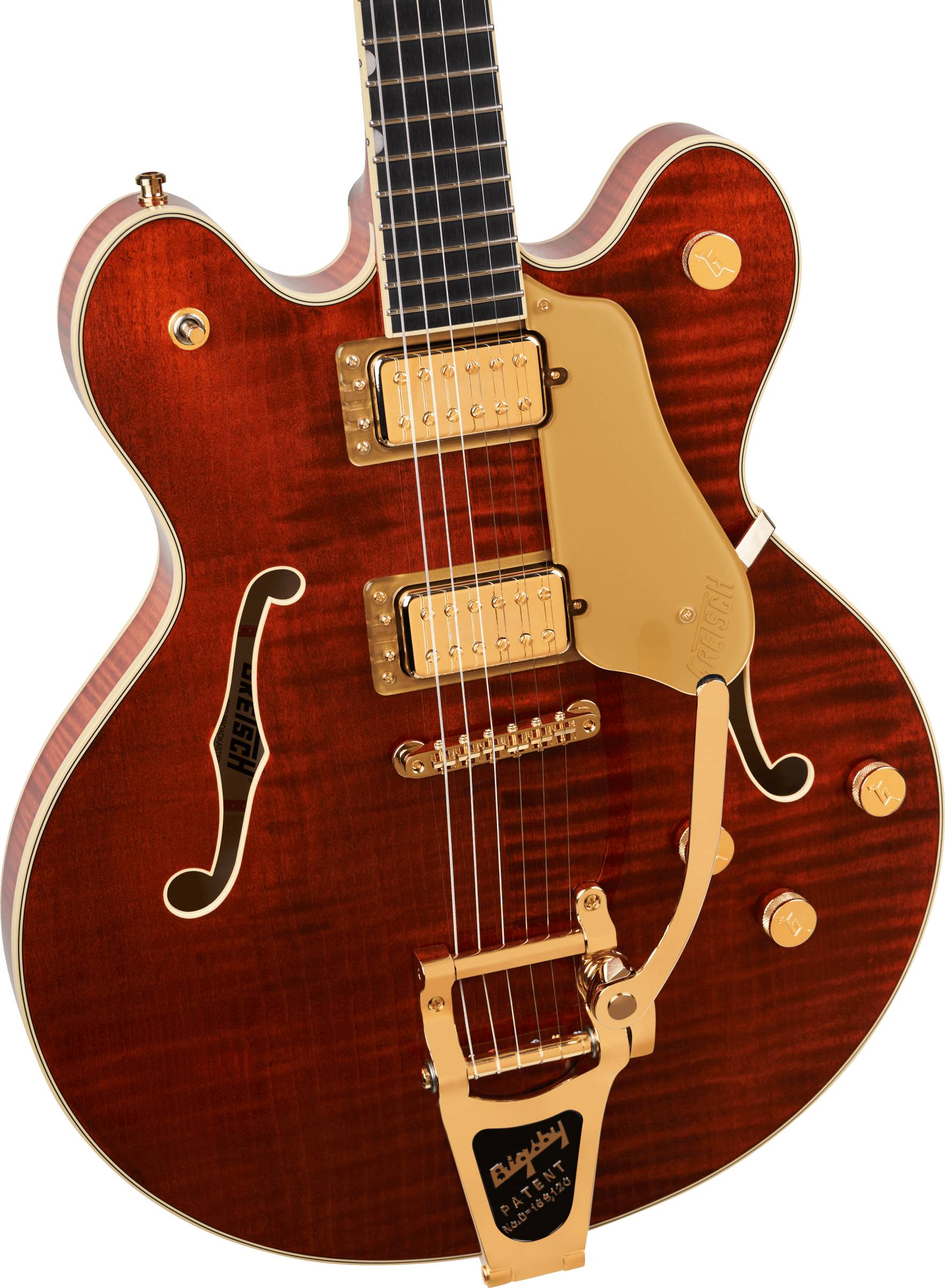 Broadkaster® LX Figured Center Block with String-Thru Bigsby® and