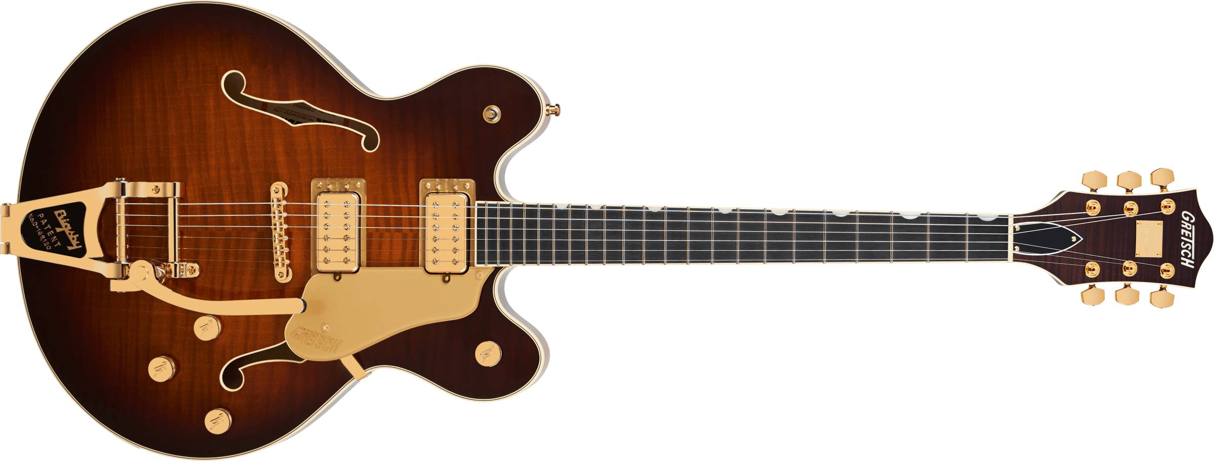 Broadkaster® LX Figured Center Block with String-Thru Bigsby® and