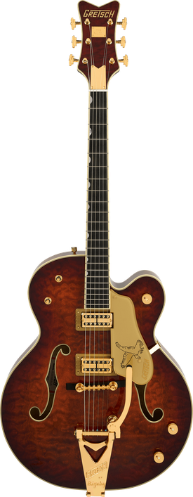 G6136TGQM-59 Limited Edition Quilt Classic Falcon™ with Bigsby®, Ebony Fingerboard, Forge Glow