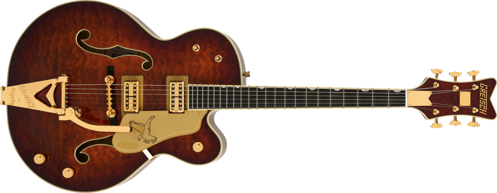 G6136TGQM-59 Limited Edition Quilt Classic Falcon™ with Bigsby®, Ebony Fingerboard, Forge Glow