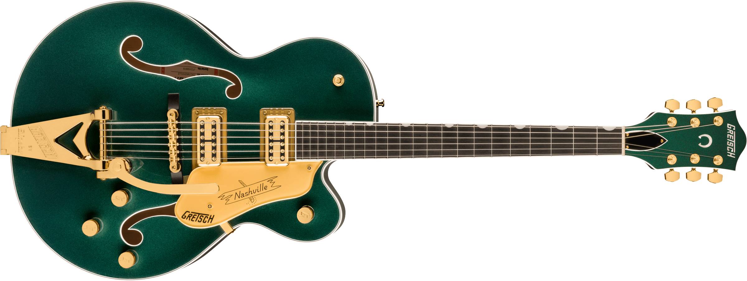 スケトレMGB 50周年モデル Nashville® Hollow Body with String-Thru Bigsby® and Gold